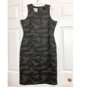 Anatomie Ludmilla Camo Print Sheath Dress Sz Large 8/10 Great Condition